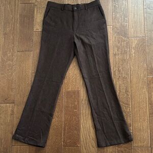 Fashion Nova Men's Dark Brown Dress Pants